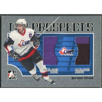 2006/07 ITG Heroes and Prospects #TP11 Jordan Staal CHL Top Prospects Jersey Patch /100