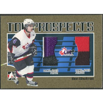 2006/07 ITG Heroes and Prospects #TP01 Ben Shutron CHL Top Prospects Gold Jersey Patch /10