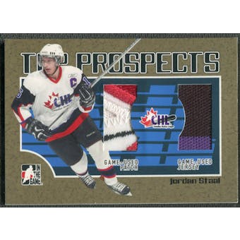 2006/07 ITG Heroes and Prospects #TP11 Jordan Staal CHL Top Prospects Gold Jersey Patch /10