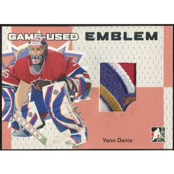 2006/07 ITG Heroes and Prospects #GUE10 Yann Danis Game-Used Emblem /30