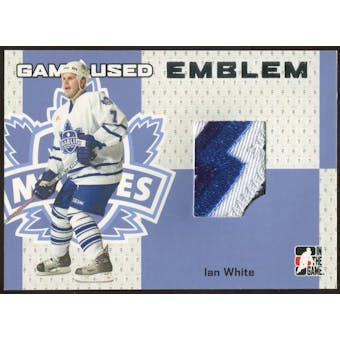 2006/07 ITG Heroes and Prospects #GUE16 Ian White Game-Used Emblem /30