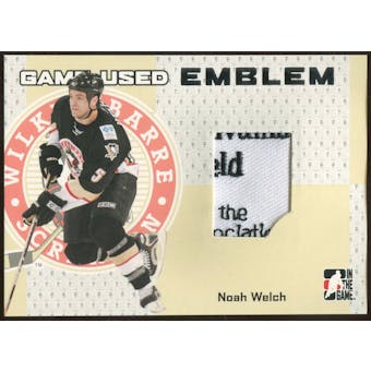 2006/07 ITG Heroes and Prospects #GUE21 Noah Welch Game-Used Emblem /30