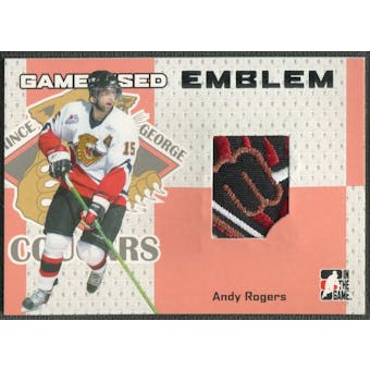 2006/07 ITG Heroes and Prospects #GUE29 Andy Rogers Game-Used Emblem /30