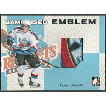 2006/07 ITG Heroes and Prospects #GUE30 Tysen Dowzak Game-Used Emblem /30