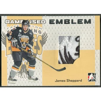 2006/07 ITG Heroes and Prospects #GUE47 James Sheppard Game-Used Emblem /30