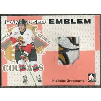 2006/07 ITG Heroes and Prospects #GUE48 Nicholas Drazeovic Game-Used Emblem /30