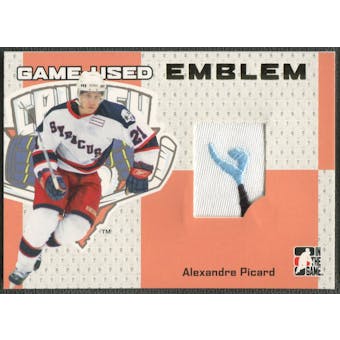 2006/07 ITG Heroes and Prospects #GUE27 Alexandre Picard Gold Game-Used Emblem /10