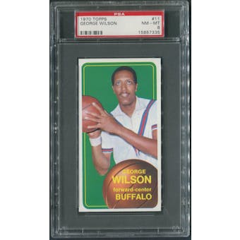 1970/71 Topps Basketball #11 George Wilson Rookie PSA 8 (NM-MT)