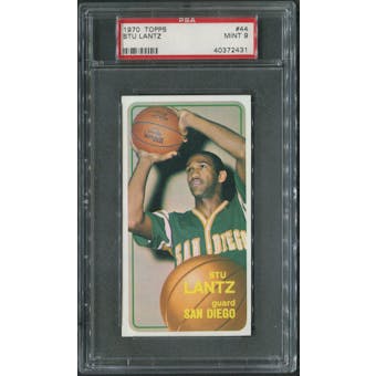 1970/71 Topps Basketball #44 Stu Lantz Rookie PSA 9 (MINT)