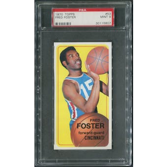 1970/71 Topps Basketball #53 Fred Foster PSA 9 (MINT)