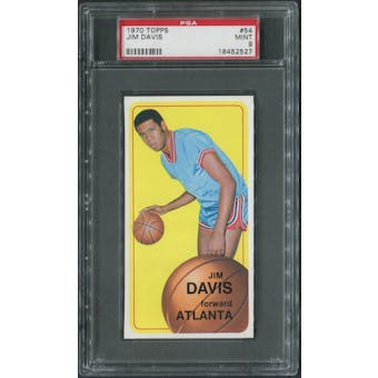 1970/71 Topps Basketball #54 Jim Davis PSA 9 (MINT)