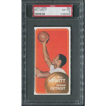 1970/71 Topps Basketball #56 Bill Hewitt PSA 8 (NM-MT)