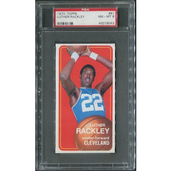 1970/71 Topps Basketball #61 Luther Rackley PSA 8 (NM-MT)