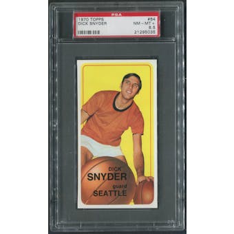 1970/71 Topps Basketball #64 Dick Snyder PSA 8.5 (NM-MT+)