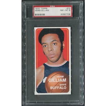 1970/71 Topps Basketball #73 Herm Gilliam PSA 8 (NM-MT)