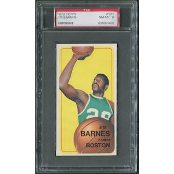 1970/71 Topps Basketball #121 Jim Barnes Rookie PSA 8 (NM-MT)