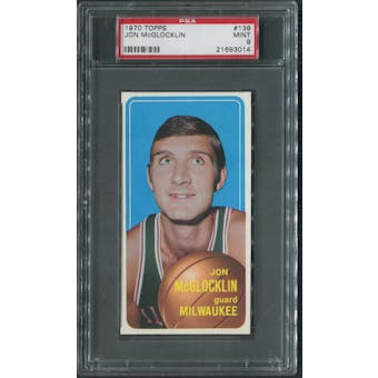 1970/71 Topps Basketball #139 Jon McGlocklin PSA 9 (MINT)