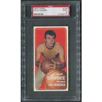 1970/71 Topps Basketball #154 Dave Gambee PSA 9 (MINT)