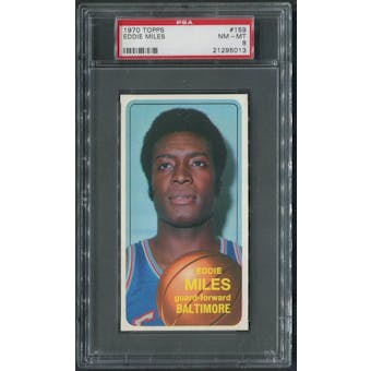 1970/71 Topps Basketball #159 Eddie Miles PSA 8 (NM-MT)