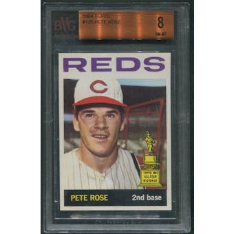 1964 Topps Baseball #125 Pete Rose BVG 8 (NM-MT)