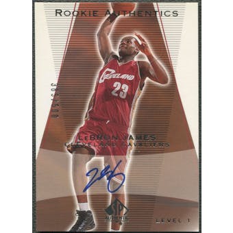 2003/04 SP Authentic #148 LeBron James Rookie Auto #385/500