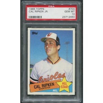 1985 Topps Baseball #704 Cal Ripken Jr. PSA 10 (GEM MINT)