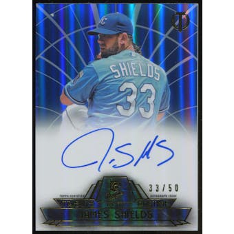 2014 Topps Tribute Tribute to the Pastime Autographs Blue #TPTJSH James Shields 33/50