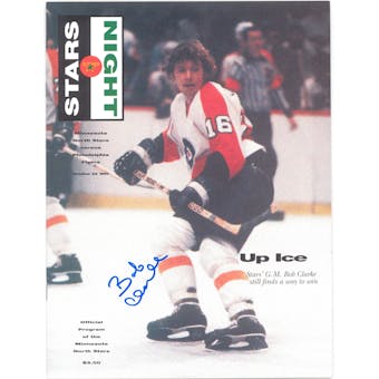 Bobby Clarke Signed Minnesota North Stars vs. Philadelphia Flyers Program (JSA)