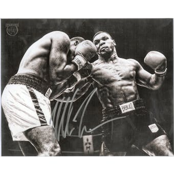 Mike Tyson Autographed 8x10 Ring Photo From Panini VIP Party (Panini Authentic)