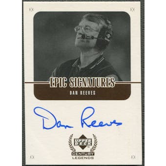 1999 Upper Deck Century Legends #DR Dan Reeves Epic Signatures Auto