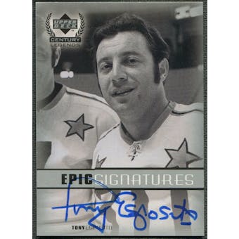 1999/00 Upper Deck Century Legends #TE Tony Esposito Epic Signatures Auto