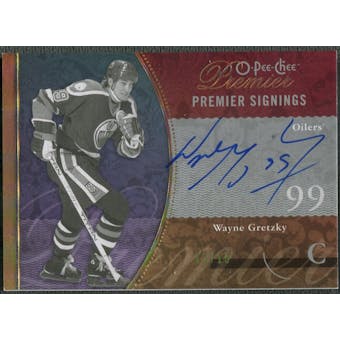 2009/10 OPC Premier #PSWG Wayne Gretzky Signings Gold Auto #13/15