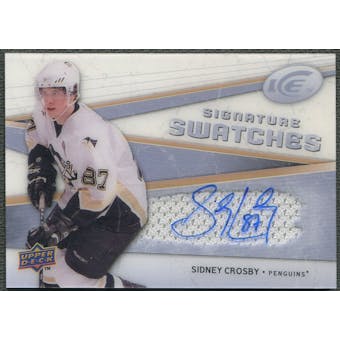 2008/09 Upper Deck Ice #SSJSC Sidney Crosby Signature Swatches Jersey Auto