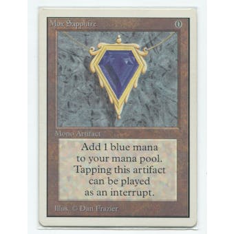 Magic the Gathering Unlimited Single Mox Sapphire - SLIGHT / MODERATE PLAY (SP/MP)