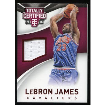 2014-15 Totally Certified Jerseys Red #53 LeBron James Serial # 241/299