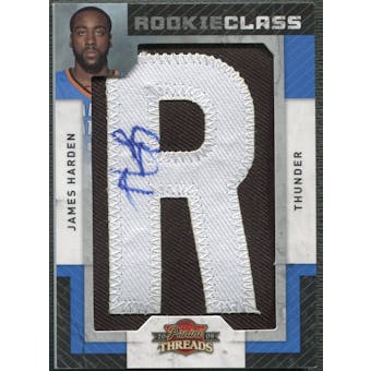 2009/10 Panini Threads #103 James Harden Rookie Letter "R" Patch Auto #573/660