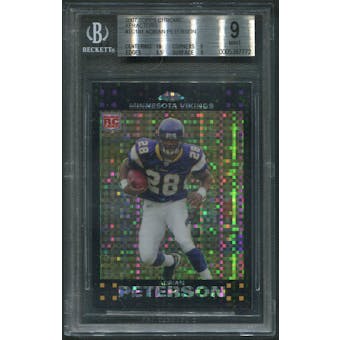 2007 Topps Chrome #TC181 Adrian Peterson Rookie Xfractor BGS 9 (MINT)
