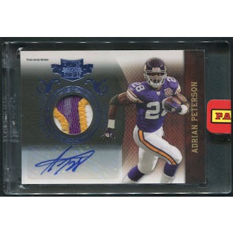 2010 Panini Plates and Patches #52 Adrian Peterson Patch Auto #3/5
