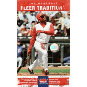 2006 Fleer Tradition Baseball Hobby Box