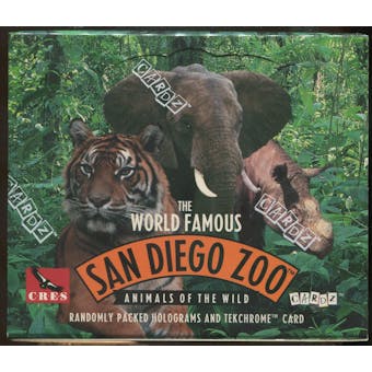 The World Famous San Diego Zoo Animals Of The Wild Trading Card Box (1993 Cardz)