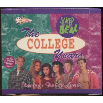 Saved By The Bell The College Years Trading Card Box (1994 Pacific)
