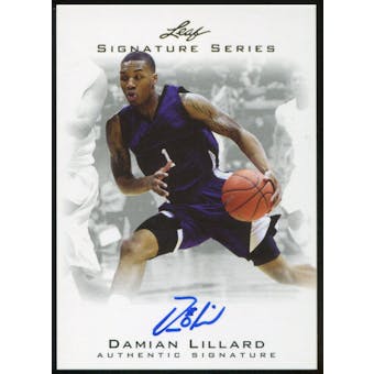 2012/13 Leaf Signature #DL1 Damian Lillard RC
