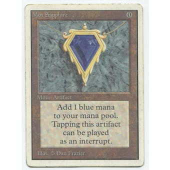 Magic the Gathering Unlimited Single Mox Sapphire - MODERATE PLAY (MP)