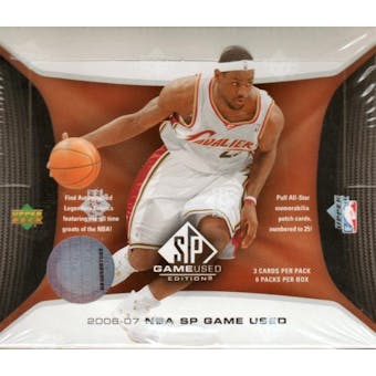 2006/07 Upper Deck SP Game Used Basketball Hobby Box