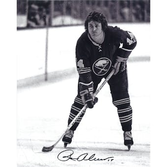 Rene Robert Autographed Buffalo Sabres 8x10 BW Hockey Photo