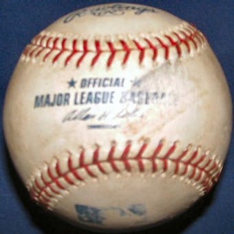 Game Used MLB Baseball Atlanta Braves at Houston Astros (2001 NLDS GM1)