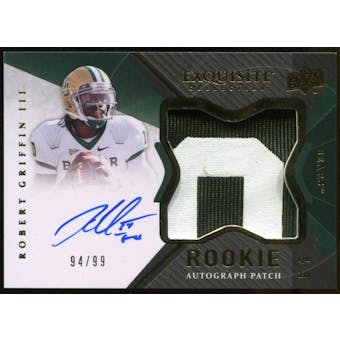 2012 Upper Deck Exquisite Collection #144 Robert Griffin III Rookie Autograph Patch 94/99