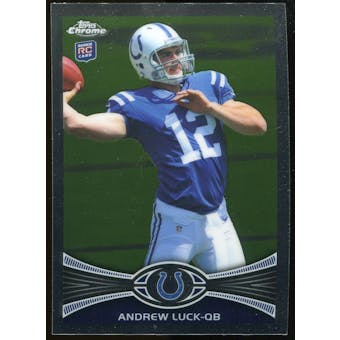 2012 Topps Chrome #1A Andrew Luck RC passing pose