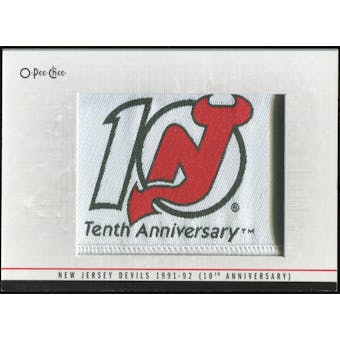 2012/13 Upper Deck O-Pee-Chee Team Logo Patches #TL58 New Jersey Devils 1991-92 10th anniversary