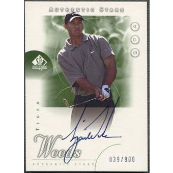 2001 SP Authentic #45 Tiger Woods AS Rookie Auto #039/900